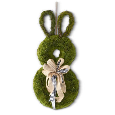 Dried Grass Rabbit Wreath with Bow (Store Pick Up Only)