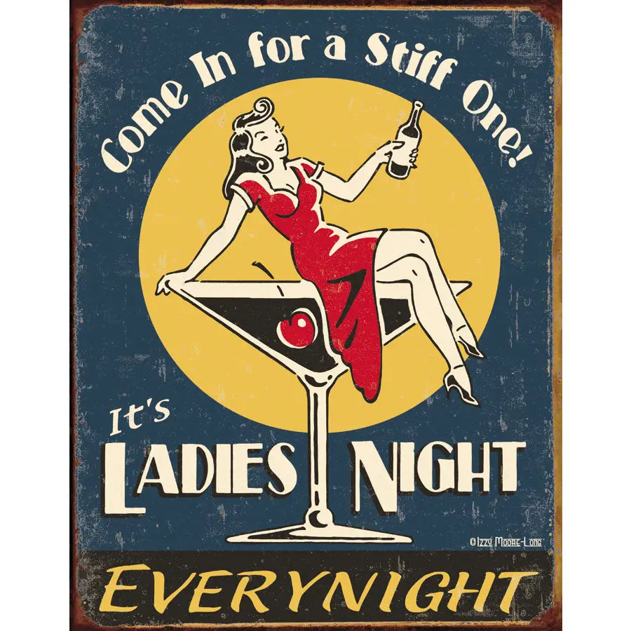 Ladies Night Tin Sign