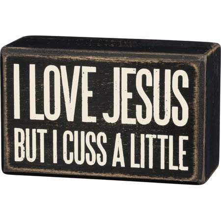 Cuss A Little Box Sign