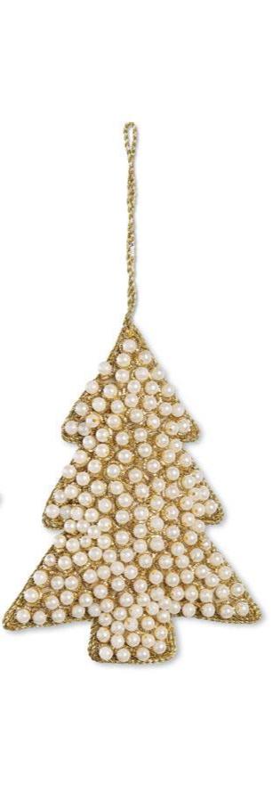 Large Tree Ornament w/Pearl Beads