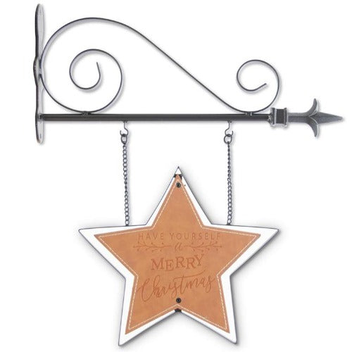 Dark Metal & Leather MERRY CHRISTMAS Star Arrow Replacement