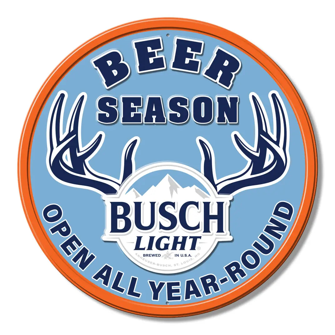 Busch Light "Beer Season" Tin Sign