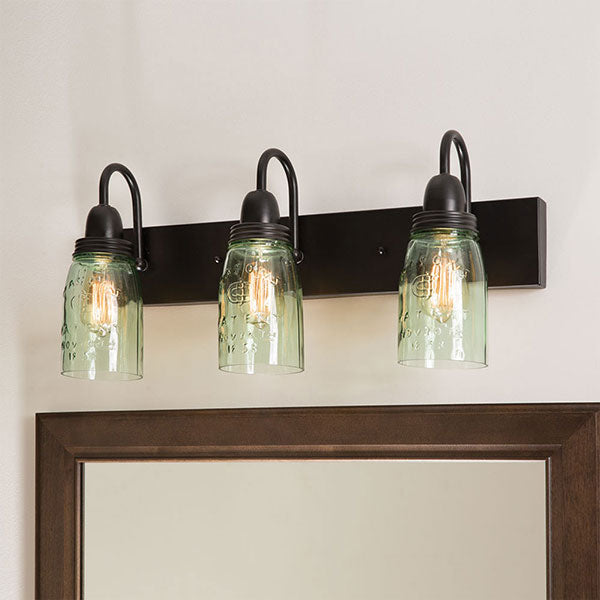 Mason Jar Vanity Lamp (Store Pick Up Only: Williamsport, PA)