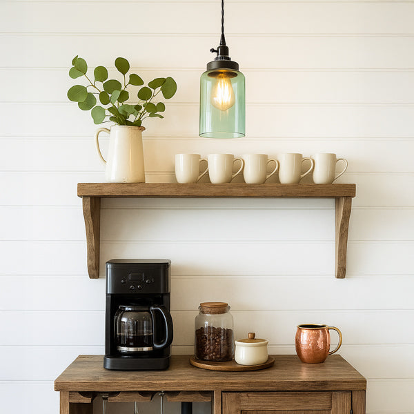 Medium Cylinder Jar Pendant Lamp with 364160 Bulb Included