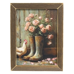 Spring Boots Framed Print