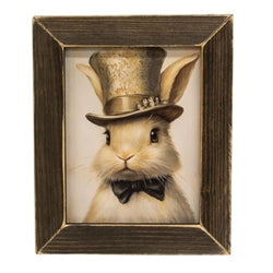 Golden Tophat Bunny Framed Print