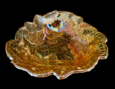 Loganberry Carnival Glass Bowl