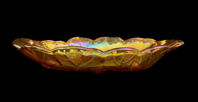 Sunflower Carnival Glass Dish