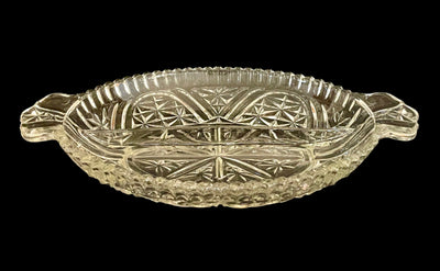 Stars and Bars Thousand Line Glass Divided Dish