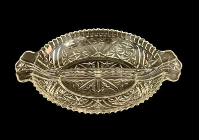 Stars and Bars Thousand Line Glass Divided Dish