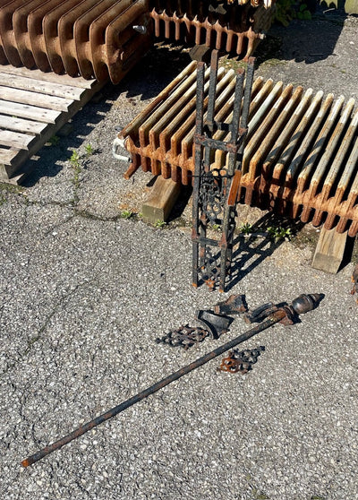 Authentic Ornate Wrought Iron Post (Store pickup only)