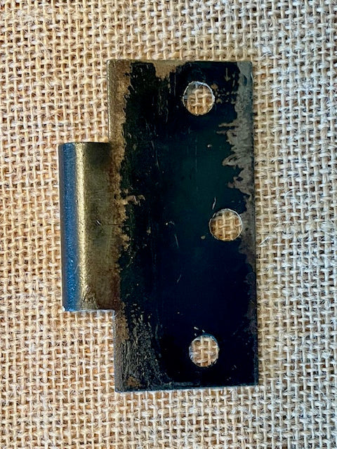 Antique Cast Iron Door Hinge, Half Only - 3½" x 3"