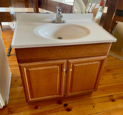 Bathroom Vanity Cabinet and Faucet (Store Pick Up Only)
