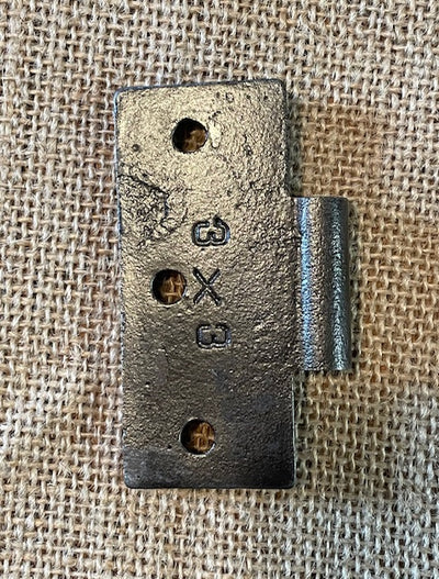 Antique Cast Iron Door Hinge, Half Only - 3" x 3"