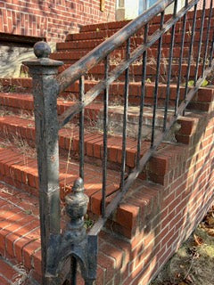 Authentic Wrought Iron Stair Railing (Store pickup only)