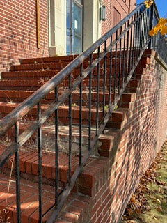 Authentic Wrought Iron Stair Railing (Store pickup only)
