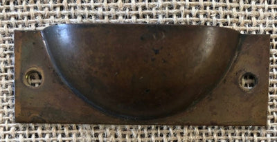 Antique Brass Cup Bin Pulls