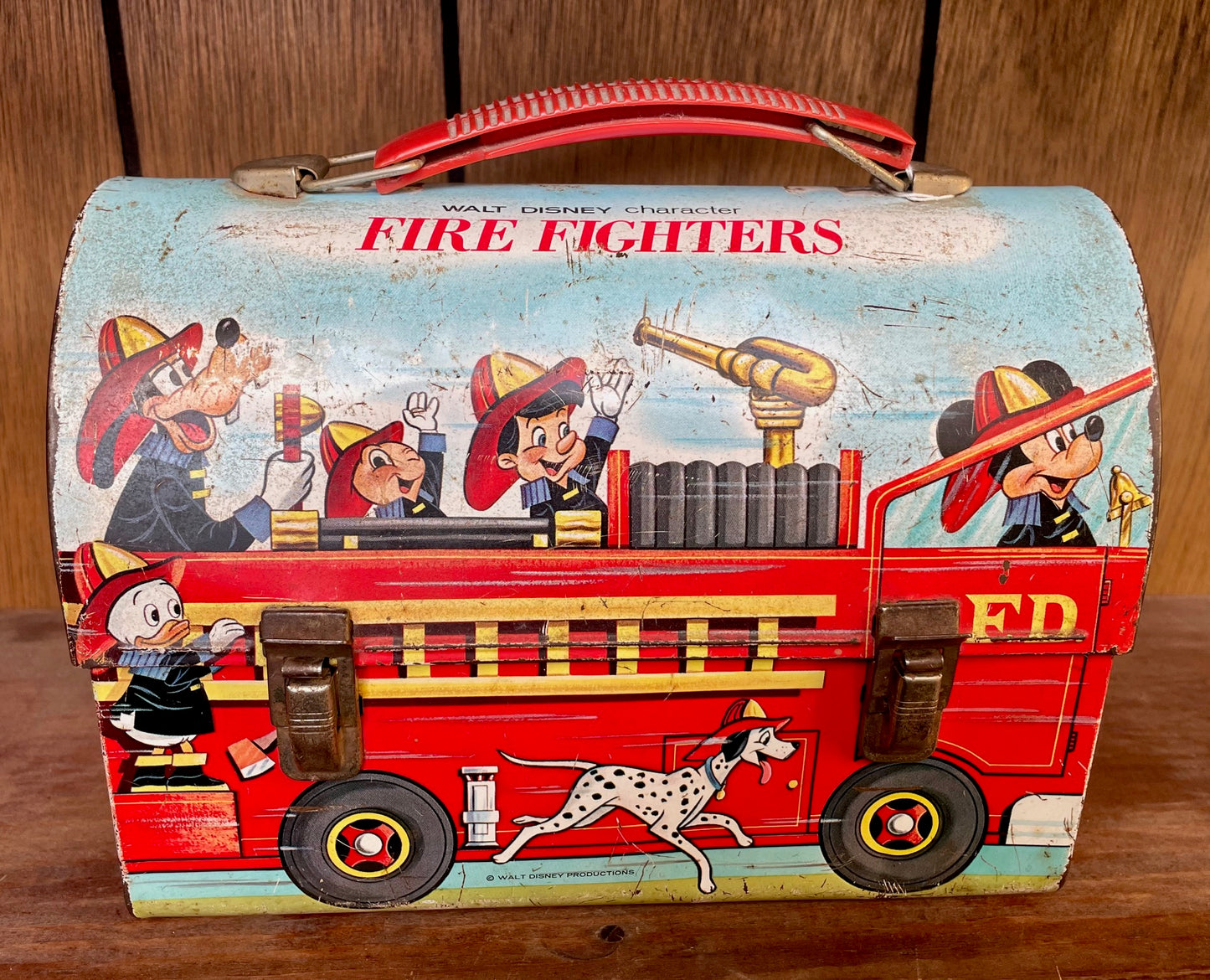 Vintage Aladdin Industries Inc. Walt Disney Firefighters Lunch Box