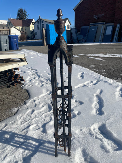 Authentic Ornate Wrought Iron Post (Store pickup only)
