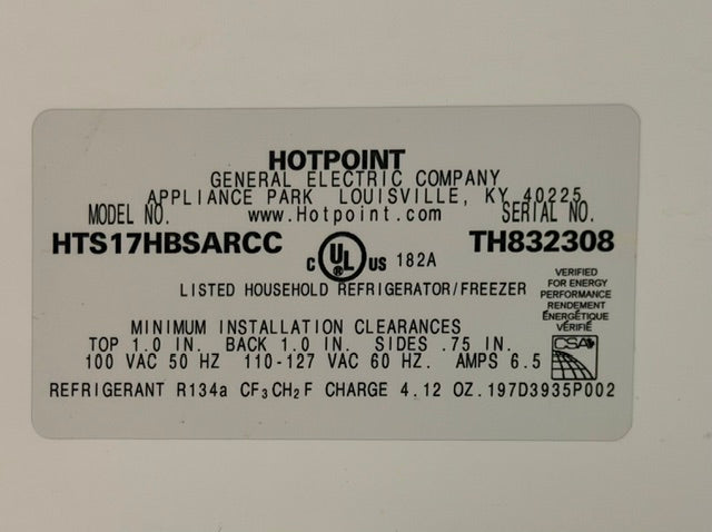 Hotpoint Refrigerator (Store Pickup Only: Williamsport, PA)