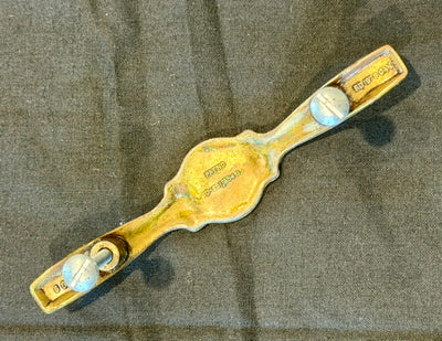 Vintage Brass-Plated Drawer Pull - 4⅞"