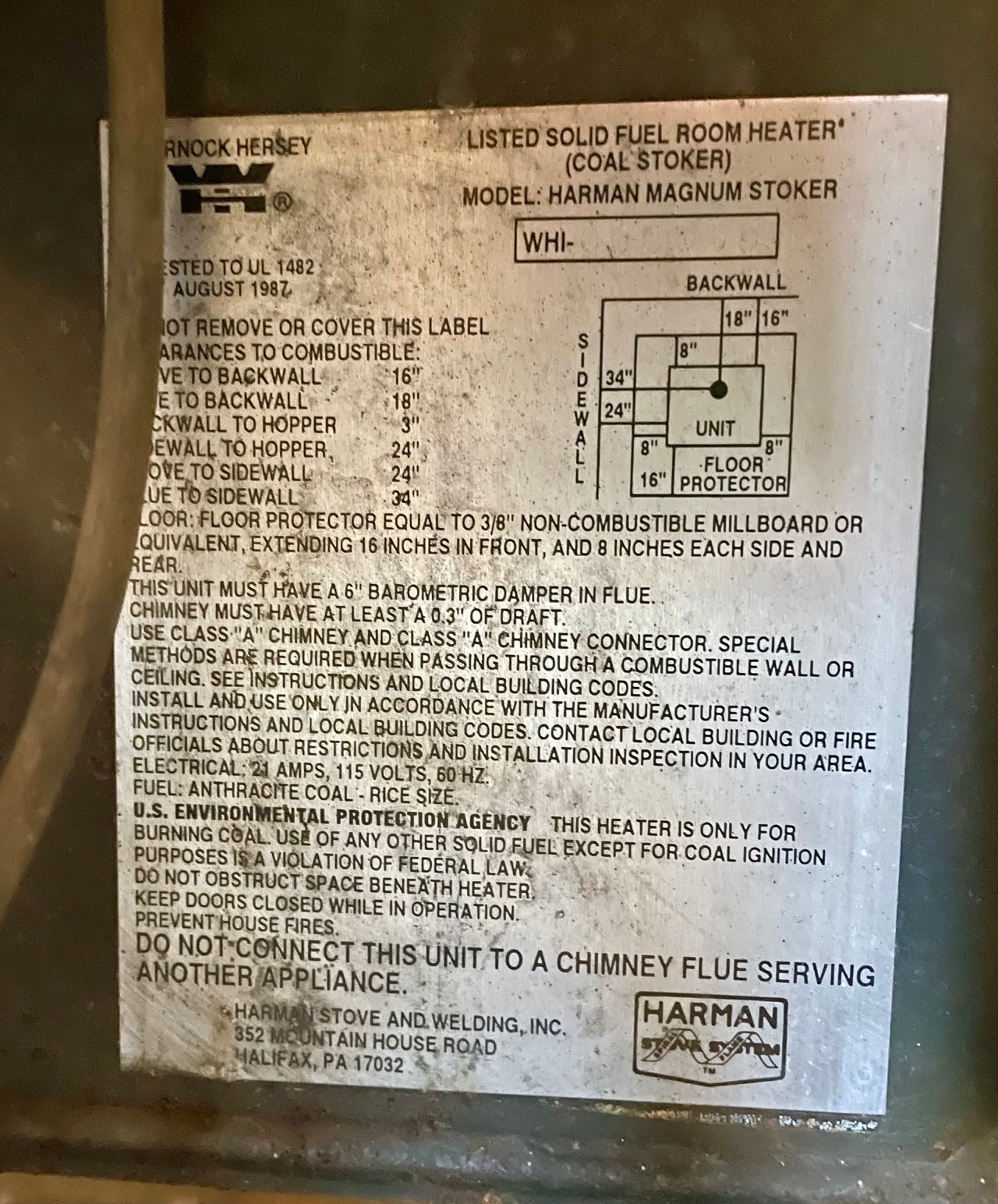 Harman Magnum Stoker Coal Stove (Store pick up only)