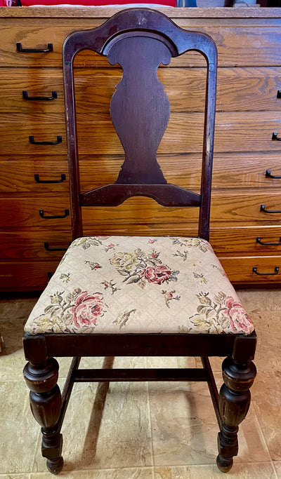 Wooden Chair with Upholstered Seat (Store Pickup Only)