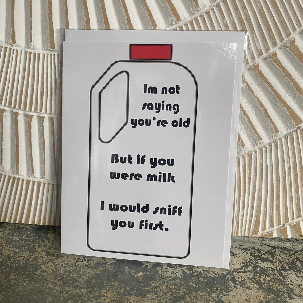 Milk Greeting Card
