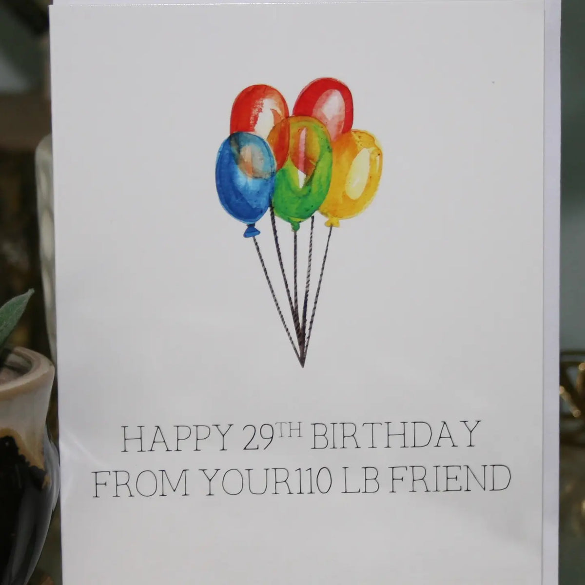 29th Birthday Greeting Card