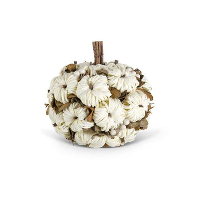 Raffia Pumpkin With Twig Stem_CLEARANCE