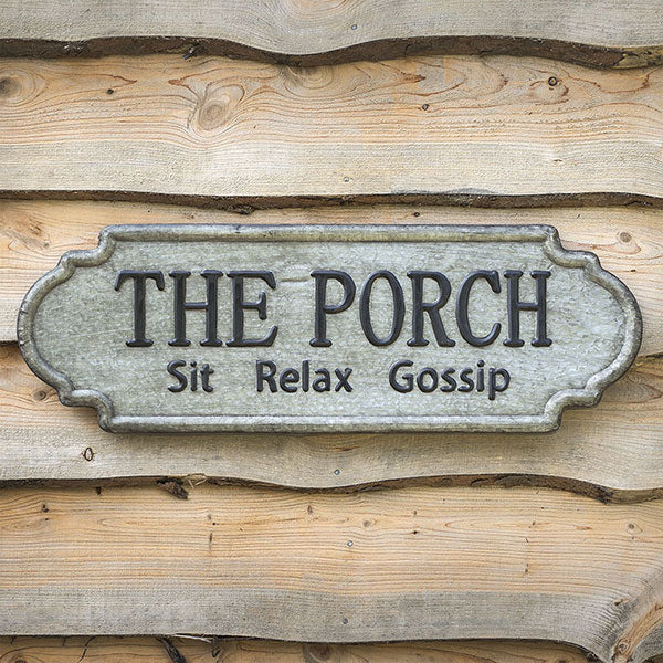 The Porch Sit, Relax, Gossip Metal Sign (Store Pick Up Only: Williamsport, PA)
