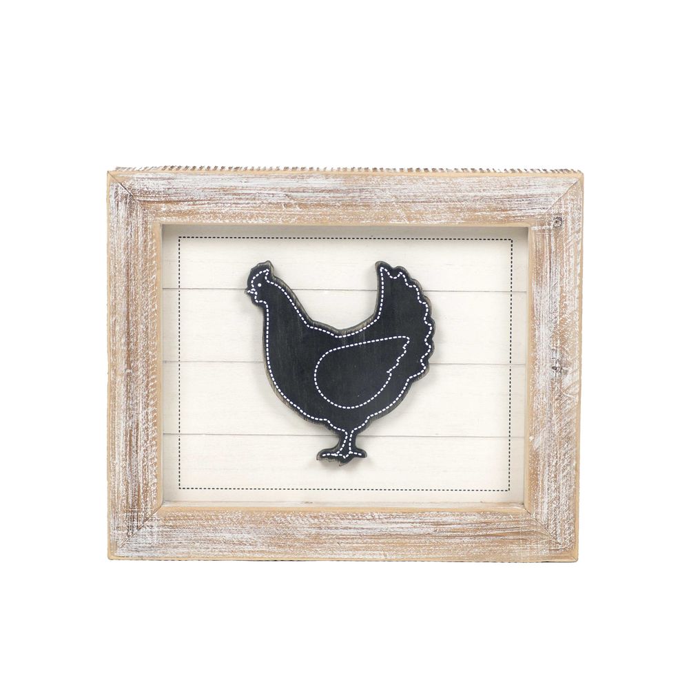 Reversible Free Range/Chicken Framed Sign