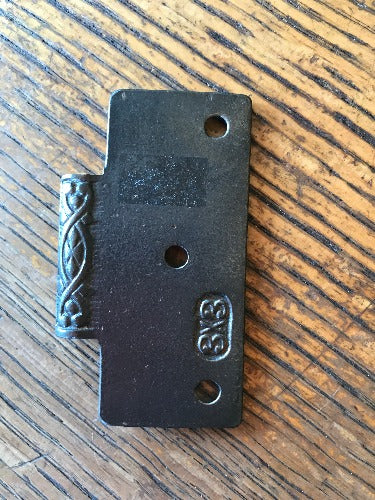Antique Cast Iron Door Hinge, Half Only - 3" x 3" back