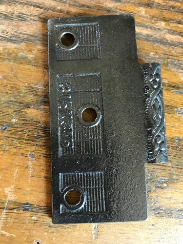 Antique Cast Iron Hinge - Half Only - 3½" x 3½" back