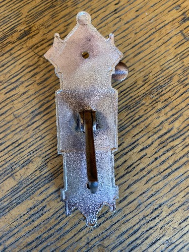 Antique Decorative Bronze Bird Door Bell Lever - 2¼" x 6¼" back