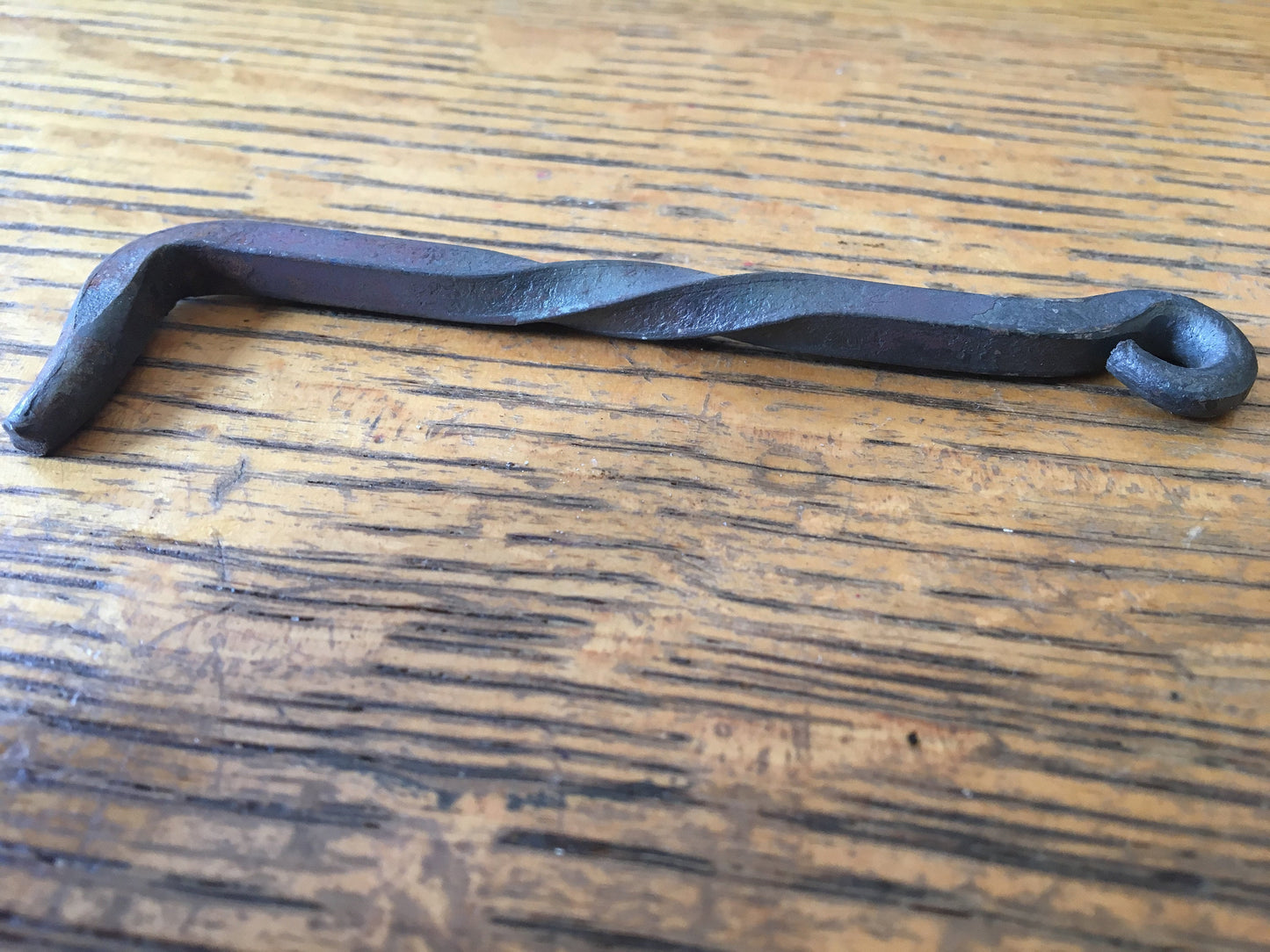 Antique Twisted Hand-Forged Hook - 4¼”