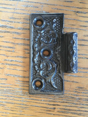 Antique Cast Iron Door Hinge, Half Only - 3" x 3"
