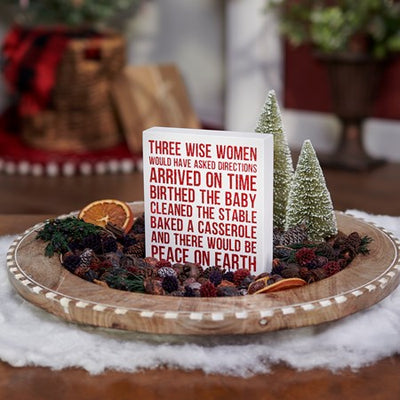 Three Wise Women Block Sign