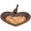 Cast Iron Heart-Shaped Bird Bath