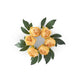 Peach Real Touch Peony Candle Ring