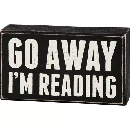 I'm Reading Box Sign