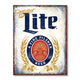 Miller Lite Tin Sign