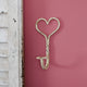 Aged Cast Iron Heart Hook
