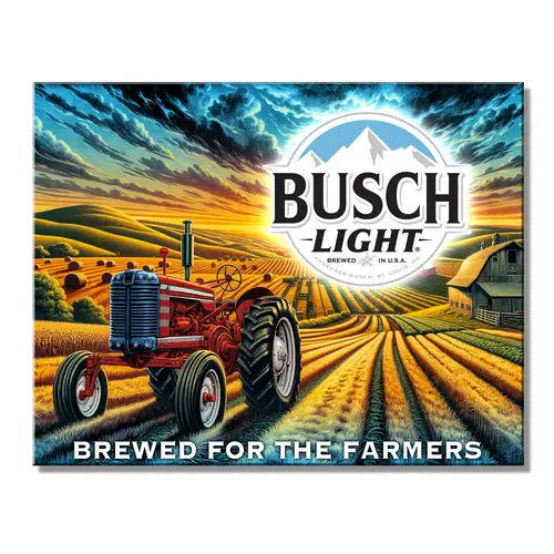Busch Light Farmers Tin Sign