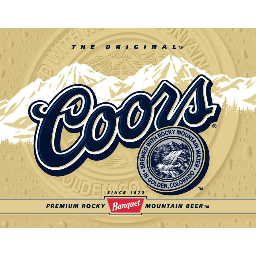 Coors Label Tin Sign