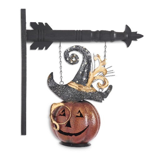Metal Jack O'Lantern Candleholder With Hat Arrow Replacement