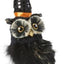 Black Feather Owls With Hats (2 Styles)