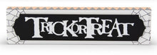 Load image into Gallery viewer, Black White &amp; Orange Halloween Message Tabletop Signs (3 Styles)
