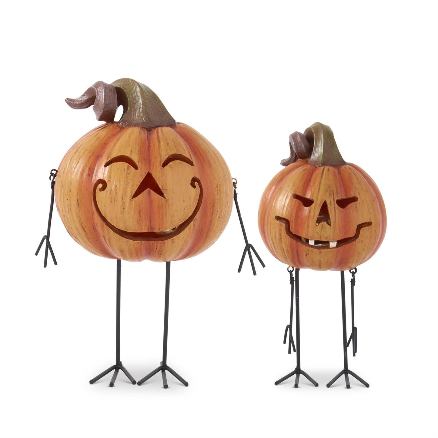 LED Jack O Lantern Men w/Metal Legs & Arms (2 Styles)