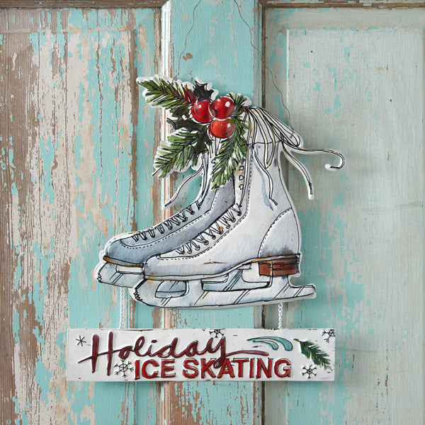 Holiday Ice Skating Sign